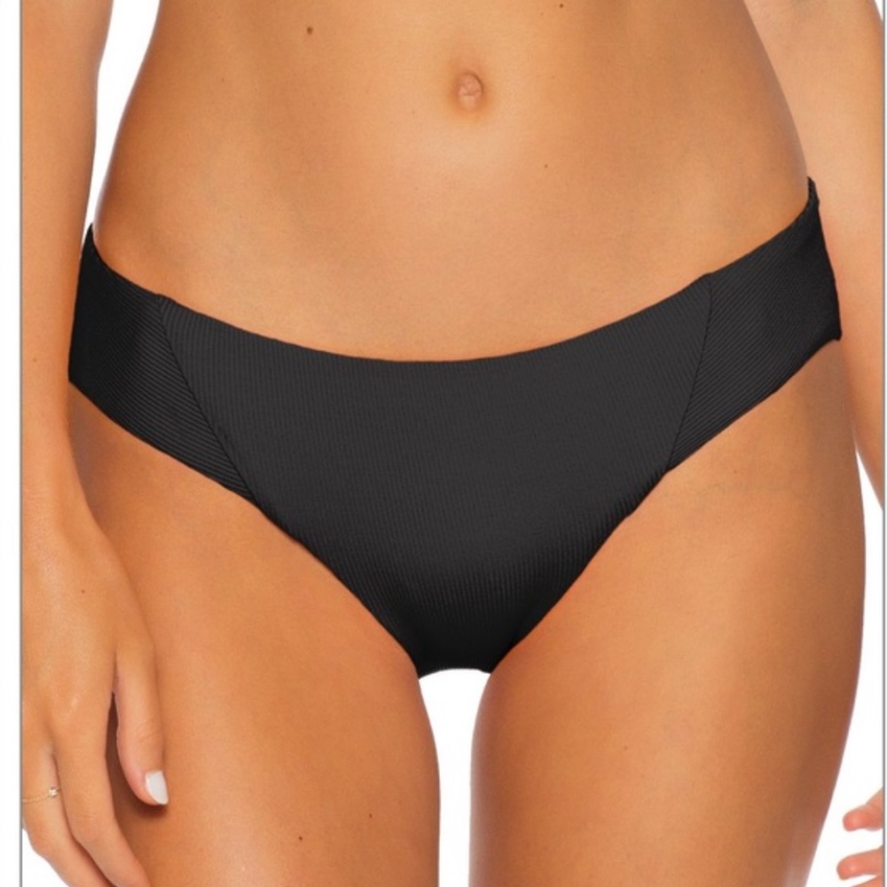 Becca by Rebecca Virtue Women's American Ribbed Tab Side Hipster Bikini Bottom S